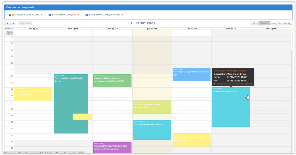 change calendar